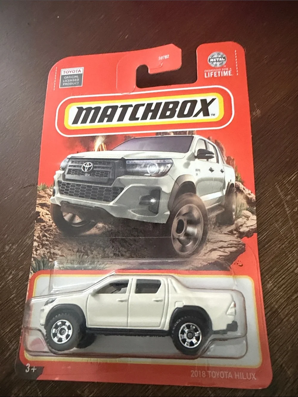 Matchbox White Toyota Hilux Die-Cast Pickup Truck